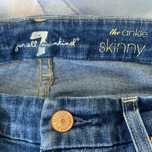 7 For All Mankind The Ankle Skinny size 27 - Picture 6 of 9